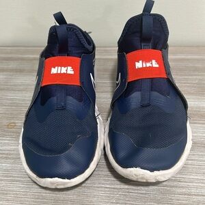 Nike Blue and Red Slip-On Sneakers with Sock-Like Fit